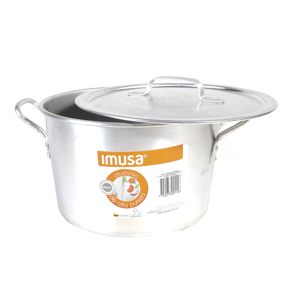Olla de Aluminio Imusa con Tapa 3.5 L