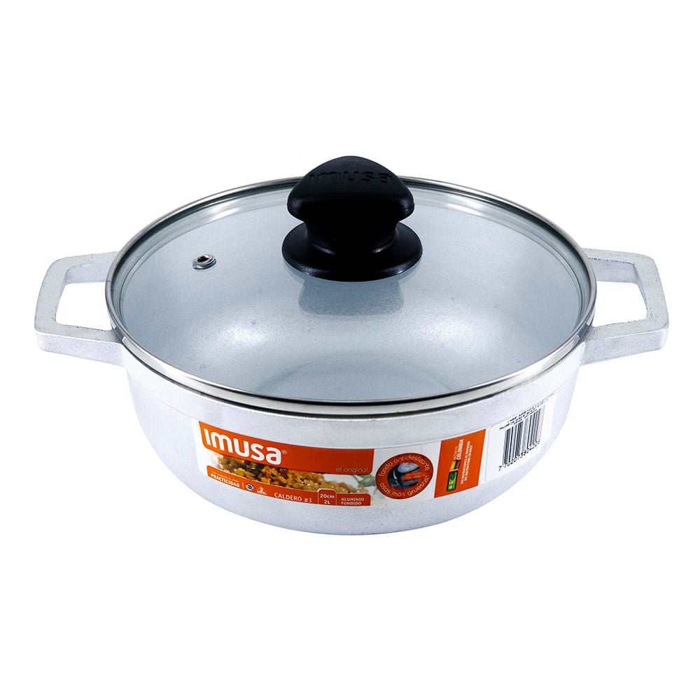 Paila Imusa De Aluminio Con Tapa