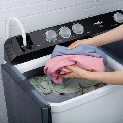 Lavadora Mabe Semi-Automática de 11Kg / Blanca