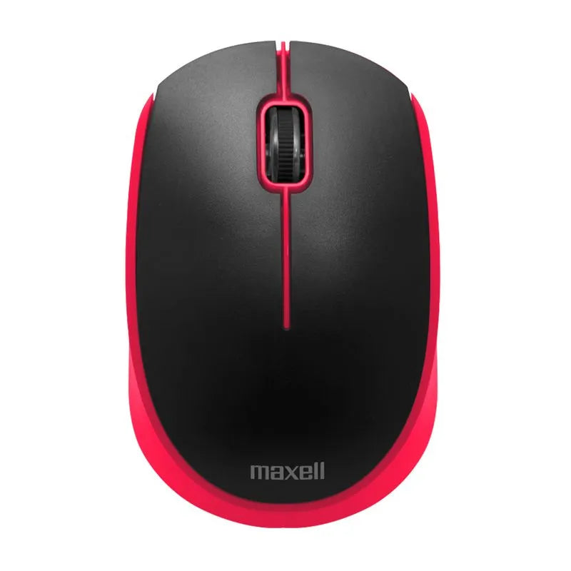 Mouse Inalámbrico Maxell Básico Óptico 2.4GHZ Rojo
