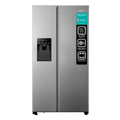 Refrigerador Hisense 19.5 Pies Cúbicos / Inverter/ SBS / Con Dispensador