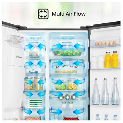 Refrigerador Hisense 19.5 Pies Cúbicos / Inverter/ SBS / Con Dispensador