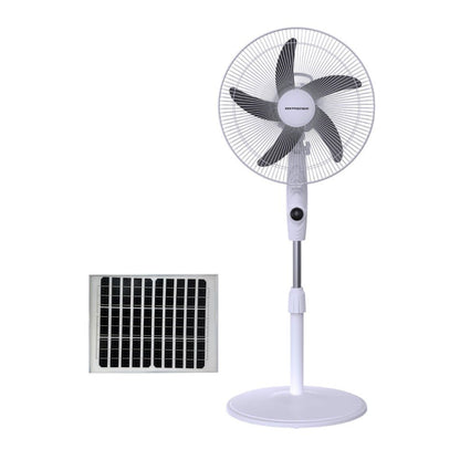 Abanico de Pedestal Premier de 16" Con Panel Solar / Negro - Premier - Titan.com.pa - 7453064744381