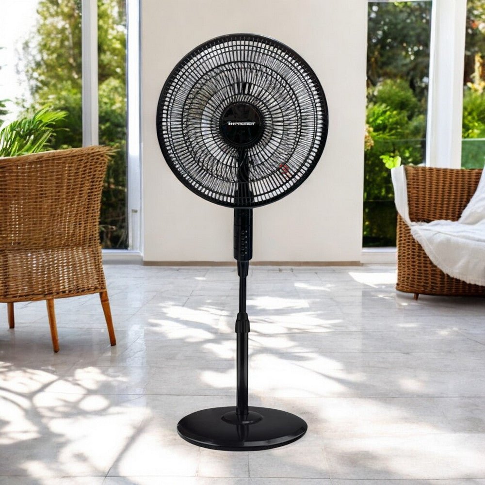 Abanico de Pedestal Premier de 16Plg / Anti - mosquitos / Negro - Premier - Titan.com.pa - 7453064736102