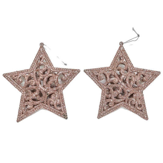 Adorno de Navidad Miró Christmas Para Árbol Estrellas 2 Piezas