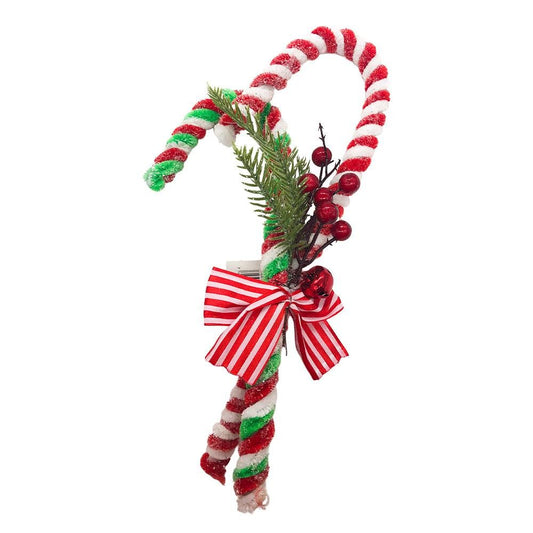 Adorno Navideño Montefiori Christmas Bastón de Caramelo 30 cm