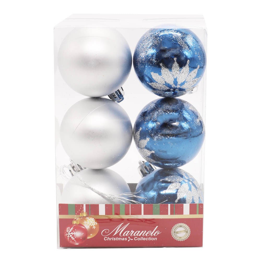 Adornos de Navidad Maranelo Christmas Para Arbol 6 Piezas