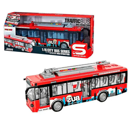 Autobús 1.16 C/Sonido Rojo Jstoys - Jstoys - Titan.com.pa - 2100000004614