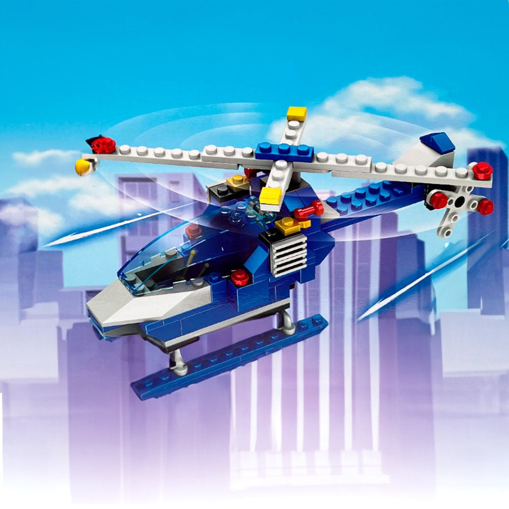 Bloques Helicóptero Policía De 111 Piezas - Cubic Adventure - Titan.com.pa - 2100000541522
