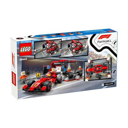 Bloques LEGO® Parada en Pits de F1® y Equipo de Mecánicos con Auto Ferrari - Lego - Titan.com.pa - 673419403467