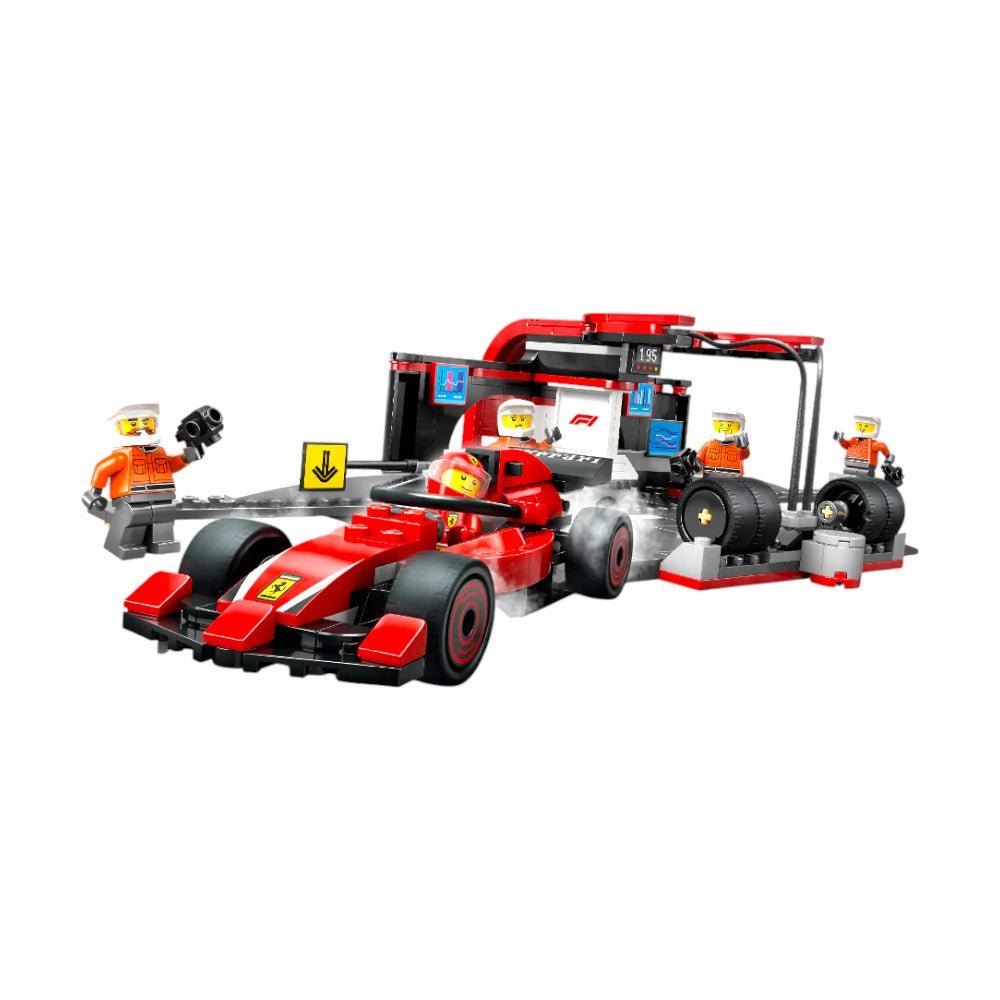 Bloques LEGO® Parada en Pits de F1® y Equipo de Mecánicos con Auto Ferrari - Lego - Titan.com.pa - 673419403467