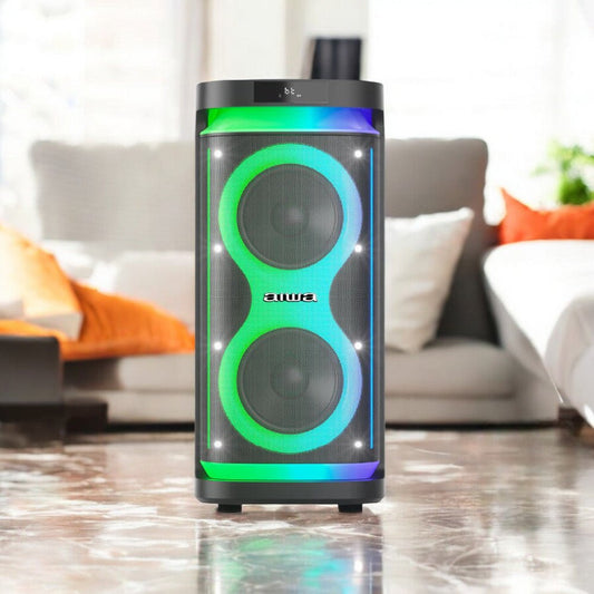 Bocina Aiwa Doble 2x" / 800W PMPO / 80RMS/ Luces LED Multicolor - AWPOH5D - Aiwa - Titan.com.pa - 7452105800840