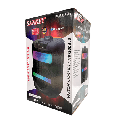 Bocina Portátil 8" Sankey / Bluetooth / FM / 8W - Sankey - Titan.com.pa - 7453118905027