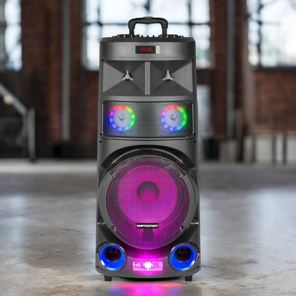 Bocina Recargable Premier 12" / 48000W / Con Ruedas - Premier - Titan.com.pa - 7453064741106