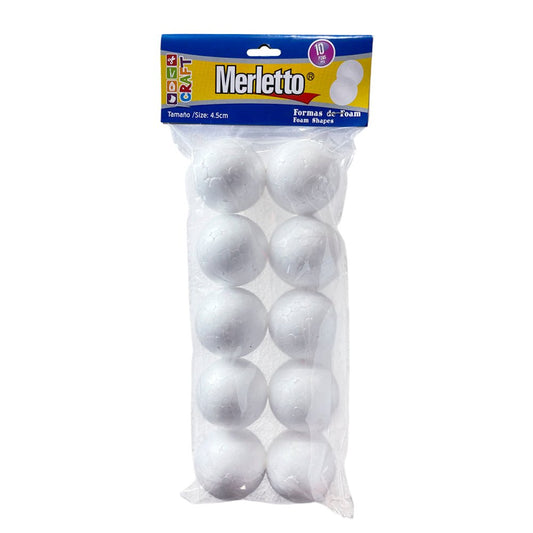 Bola De Foam Merletto 4.5 CM 10 Piezas - Merletto - Titan.com.pa - 7450009184721