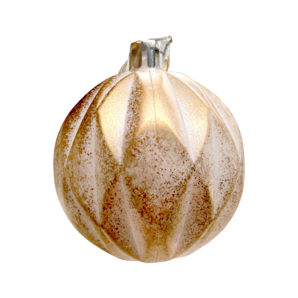 Bolas Navideñas Christmas Elegance de 6Cm / 3 Piezas / Dorado - Blanco - Christmas Elegance - Titan.com.pa - 2100000944460