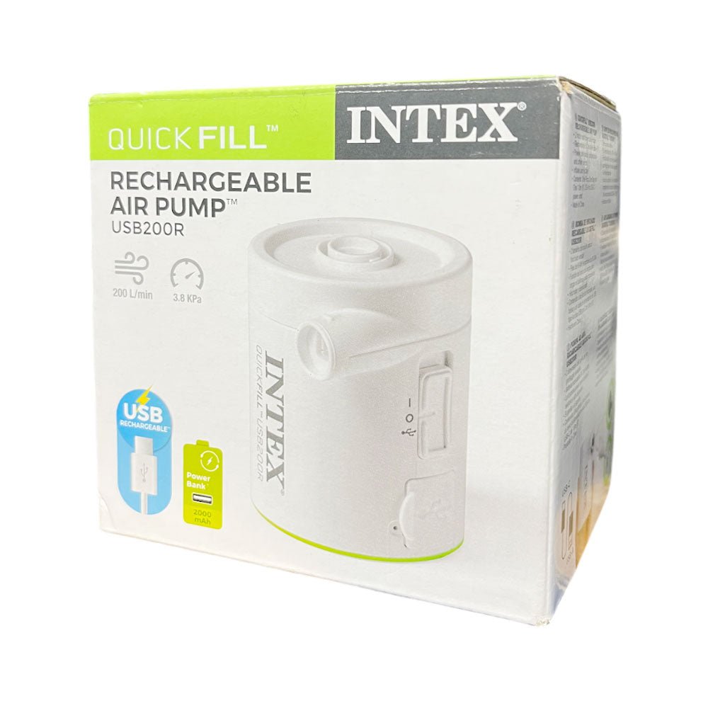 Bomba Recargable Quick Fill ™ USB200R - Intex - Titan.com.pa - 6941057425986