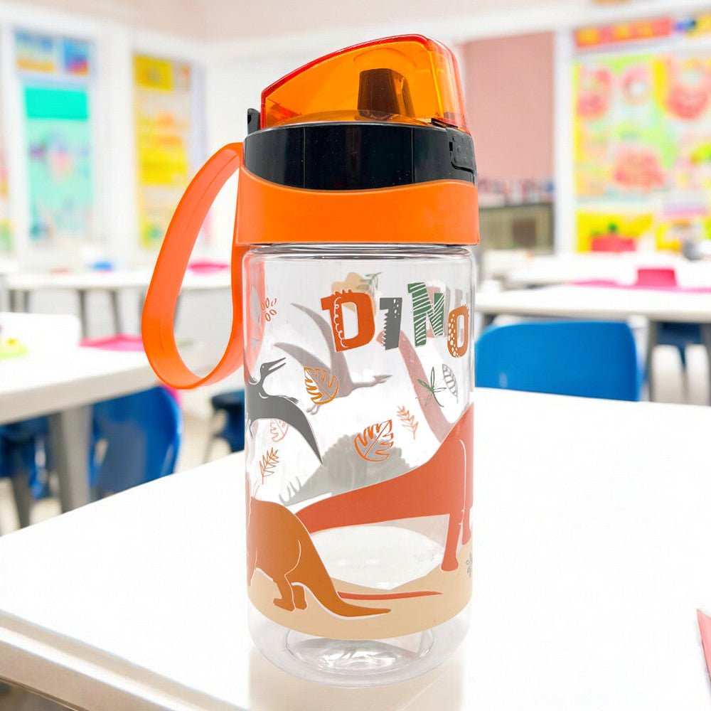 Botella Plástica Infantil Dinosaurios - Herevin - Titan.com.pa - 8699038108103