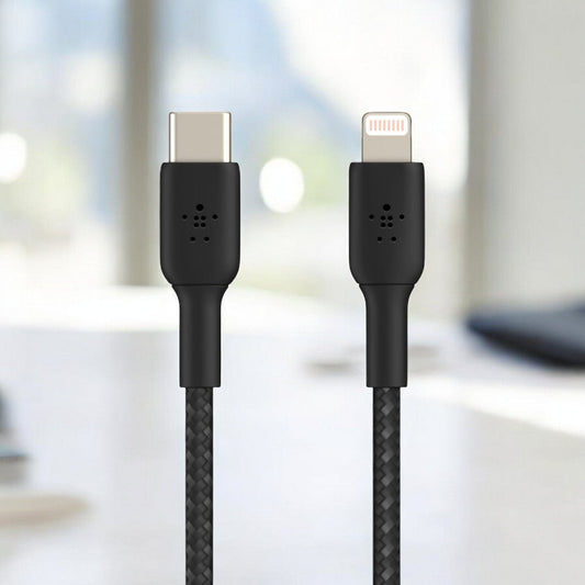 Cable Trenzado Usb - C Belkin Lightning BoostCharge / 1M / Negro - Belkin - Titan.com.pa - 745883788798