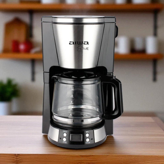 Cafetera Aiwa Jarra de Vidrio 12 Tazas | Negro - Aiwa - Titan.com.pa - 7453041023997