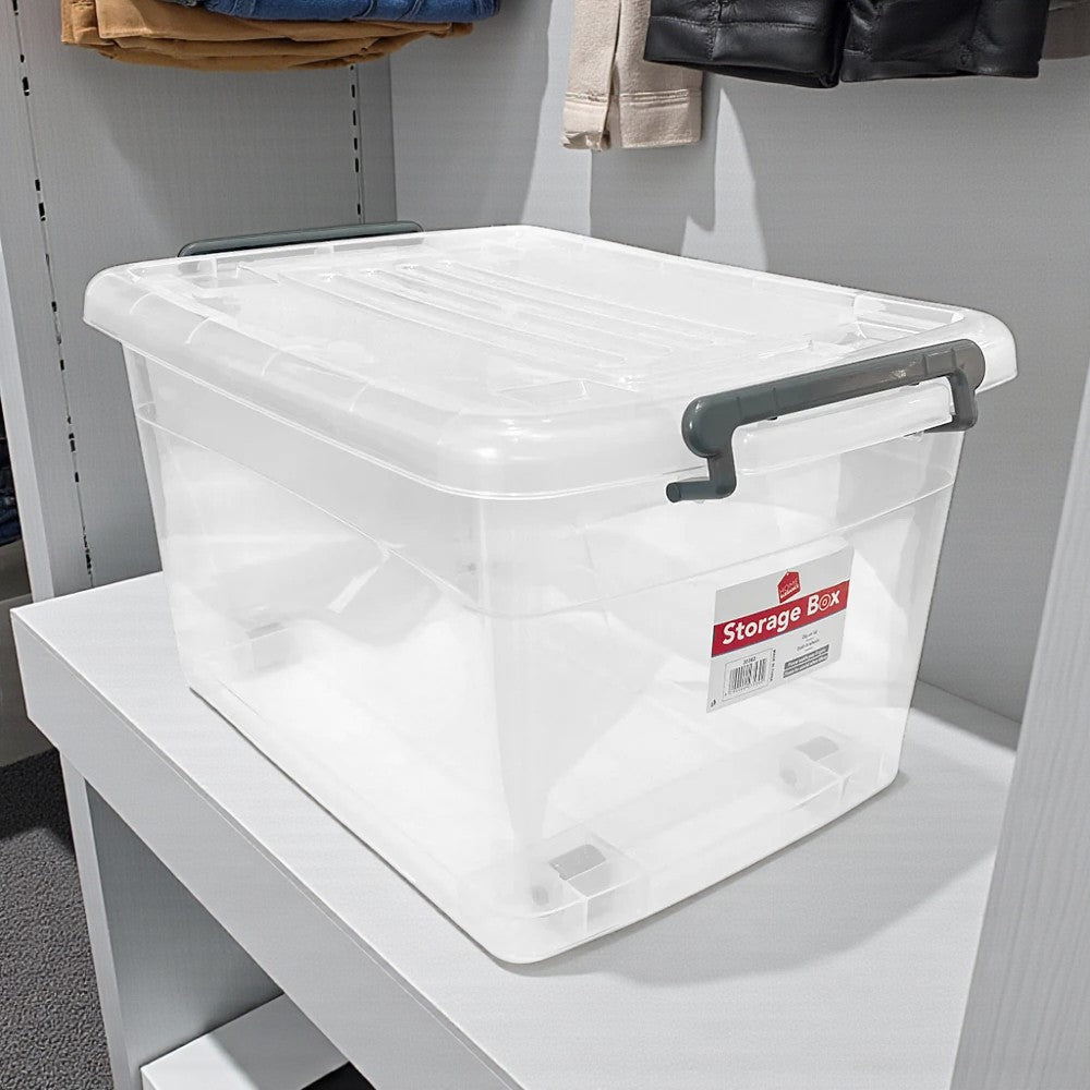 Caja Plástica Multiuso 55 Litros / Transparente / Home Elegance - Home Elegance - Titan.com.pa - 2100001502478