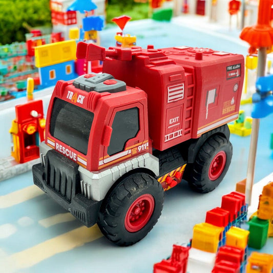 Camión Bombero 15 Cm C/Luces Y Sonido - Jinheng - Titan.com.pa - 2100000646425