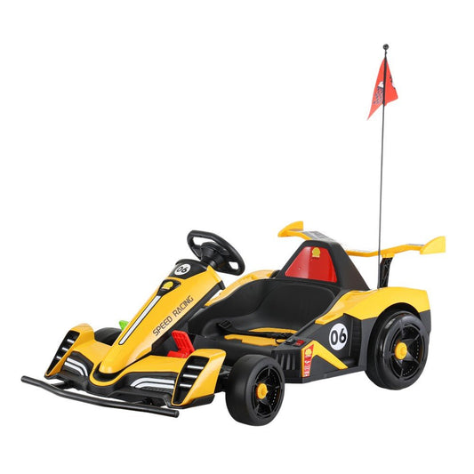 Carro Recargable Go - Kart Amarillo 12V Overseas - Overseas - Titan.com.pa - 2100000286669