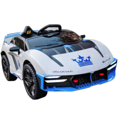 Carro Recargable Maserati R/C Blanco/Azul 12V - Overseas - Titan.com.pa - 2100000118465