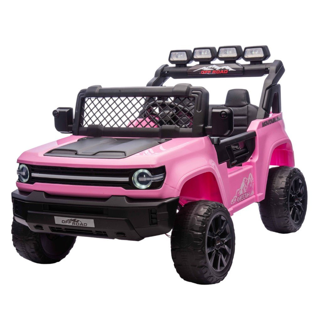 Carro Recargable Mountain Rosado/Negro W/RC 12V - Overseas - Titan.com.pa - 2100000253067