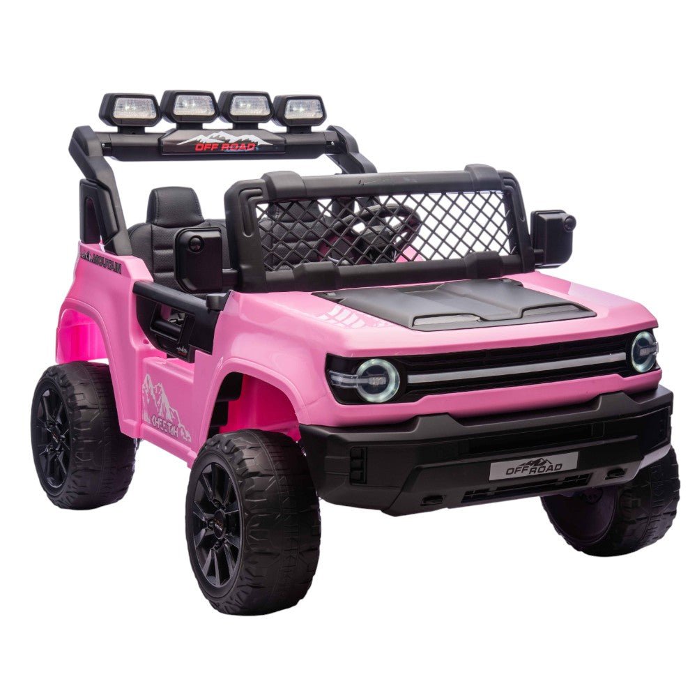 Carro Recargable Mountain Rosado/Negro W/RC 12V - Overseas - Titan.com.pa - 2100000253067