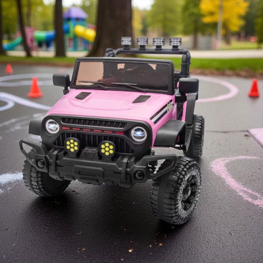 Carro Recargable R/C Rosado Jeep 12V - Overseas - Titan.com.pa - 2100000055678