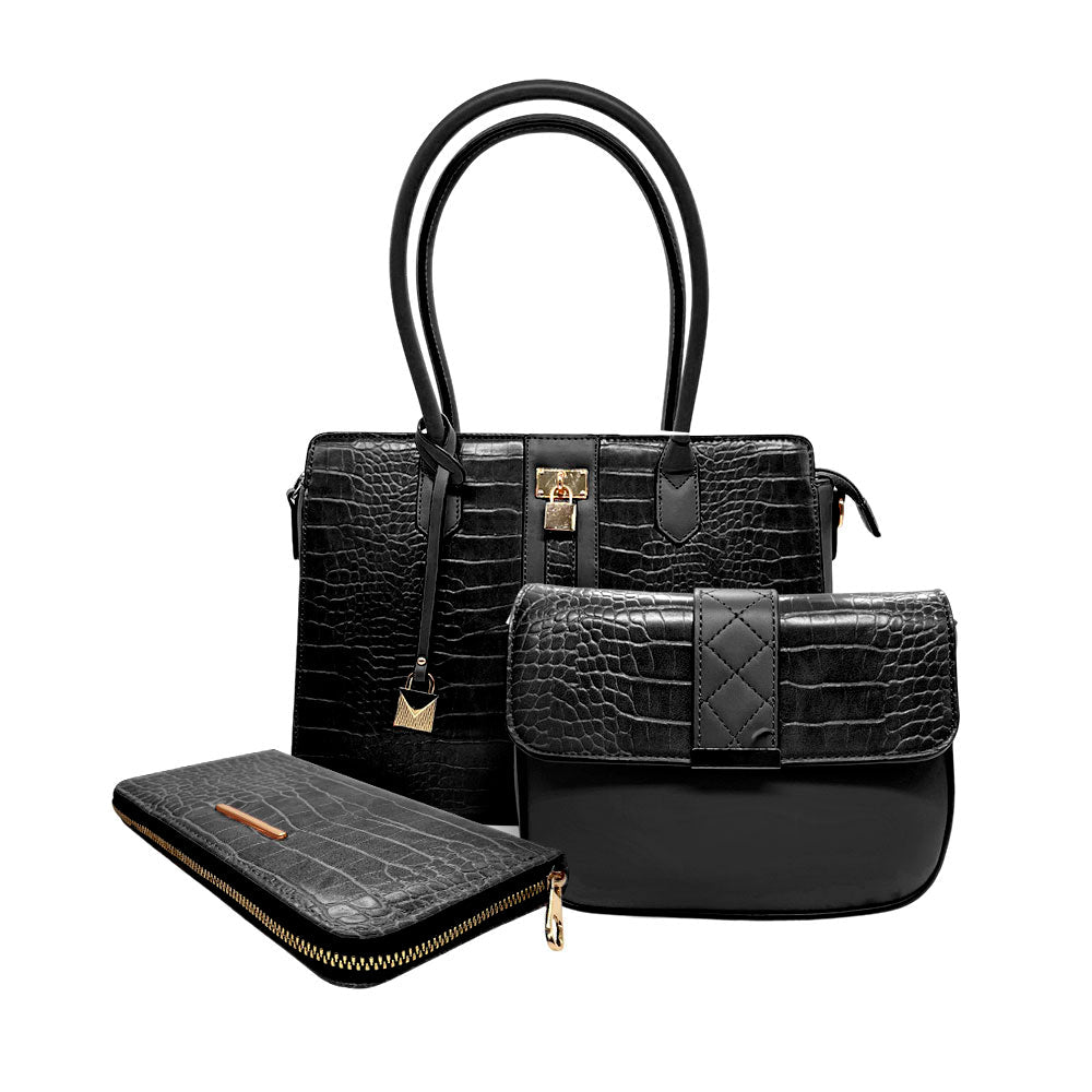 Cartera Casual Oleg Cassini Para Dama / 3Pzas / 163 - M4 / Sutirdo - Oleg Cassini - Titan.com.pa - 7453114551297