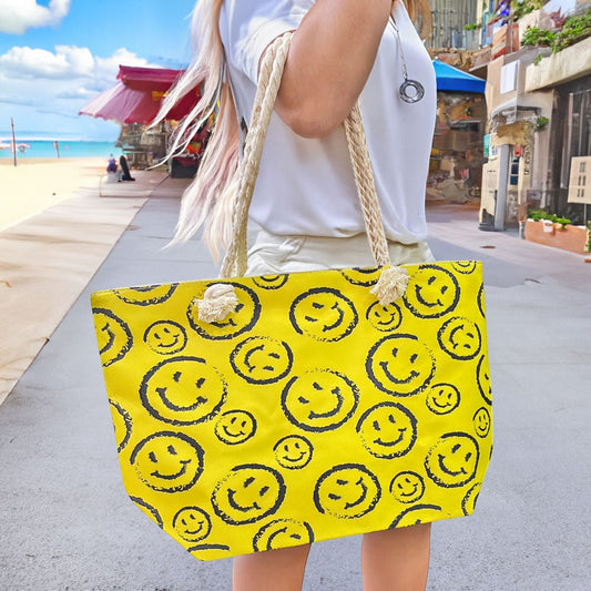 Cartera Tote Juvenil Fashion Dama Carita Feliz - Fashion - Titan.com.pa - 2150110275688