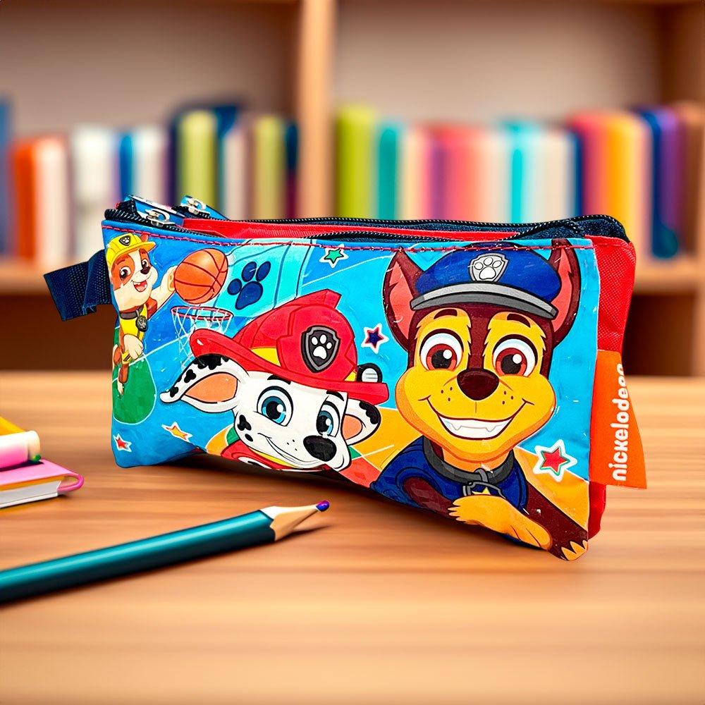 Cartuchera Doble Cierre Paw Patrol Chase/Marshall/Rubble - Paw Patrol - Titan.com.pa - 7450122063439