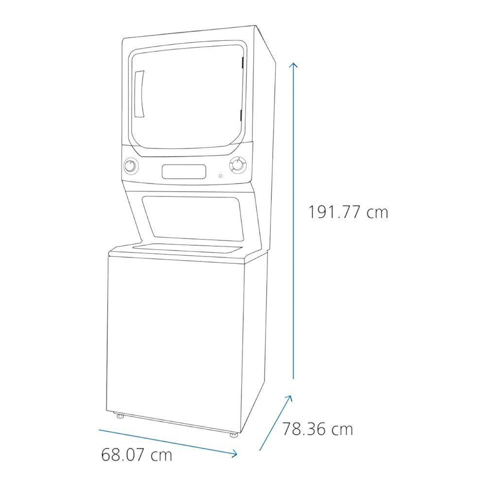 Centro de Lavado A Gas Mabe 24Kg / Blanco - Mabe - Titan.com.pa - 757638381895