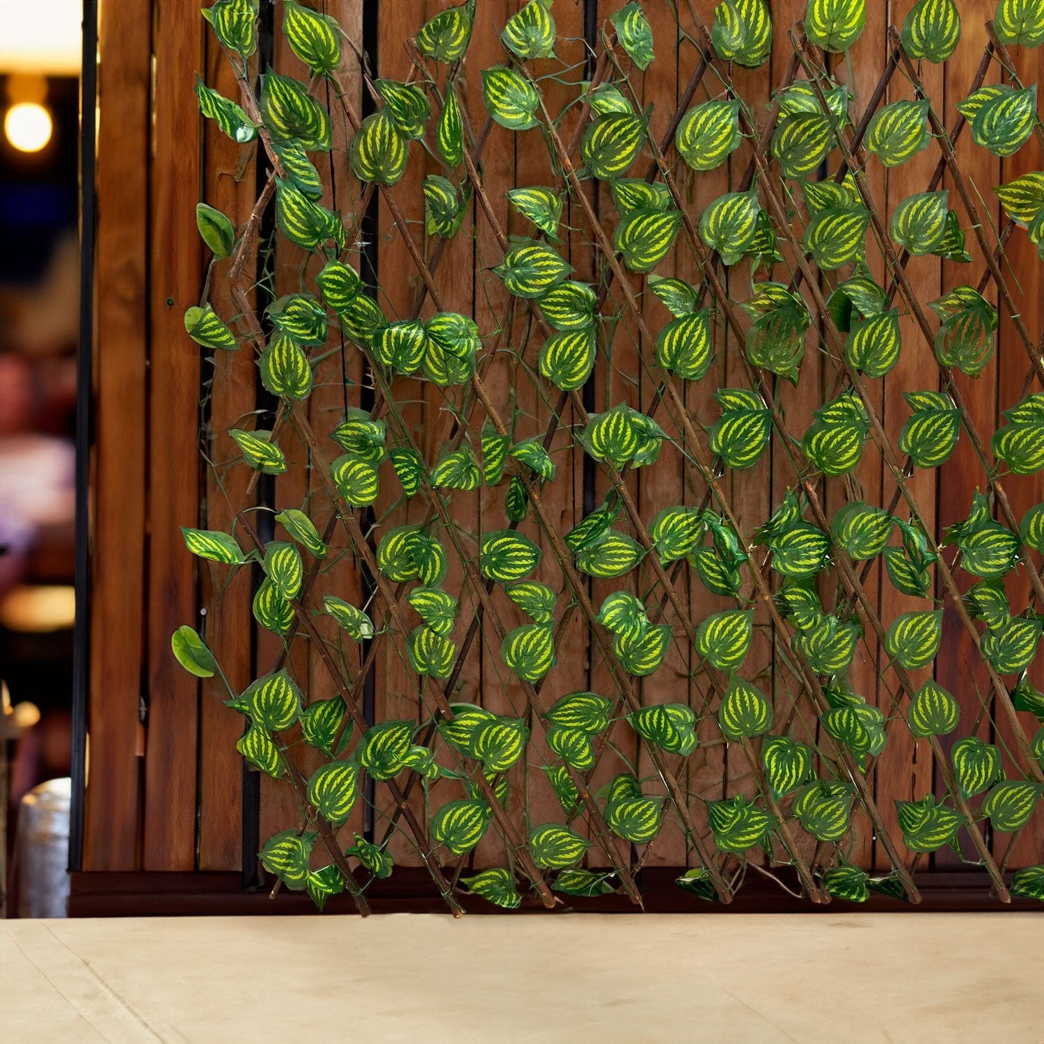 Cerca Decorativa Home Elegance de Bamboo Con Hojas - Home Elegance - Titan.com.pa - 2100000359301