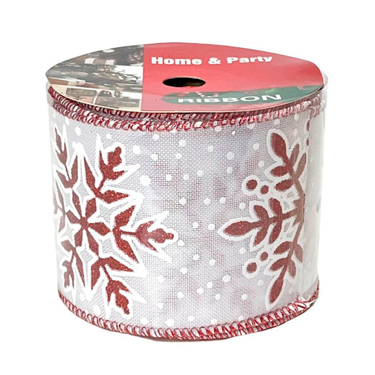 Cinta Decorativa Navideña Christmas Elegance / Diseño Copo de Nieve / Surtido - Christmas Elegance - Titan.com.pa - 2100000096459