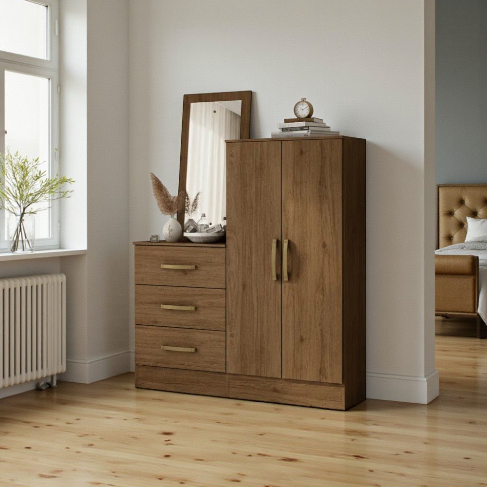 Cómoda Henn 2 Puertas y 3 Gavetas / Castaño - Henn - Titan.com.pa - 7890022087850