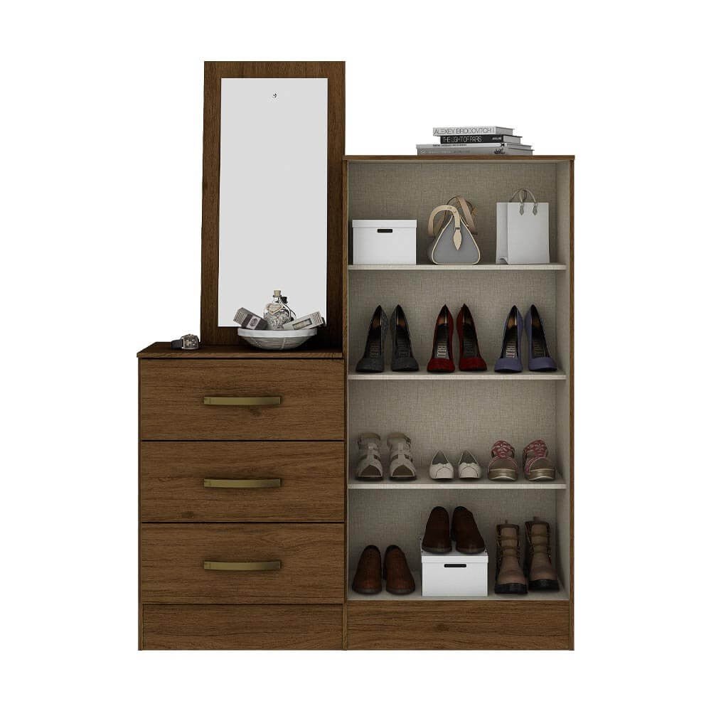 Cómoda Henn 2 Puertas y 3 Gavetas / Castaño - Henn - Titan.com.pa - 7890022087850