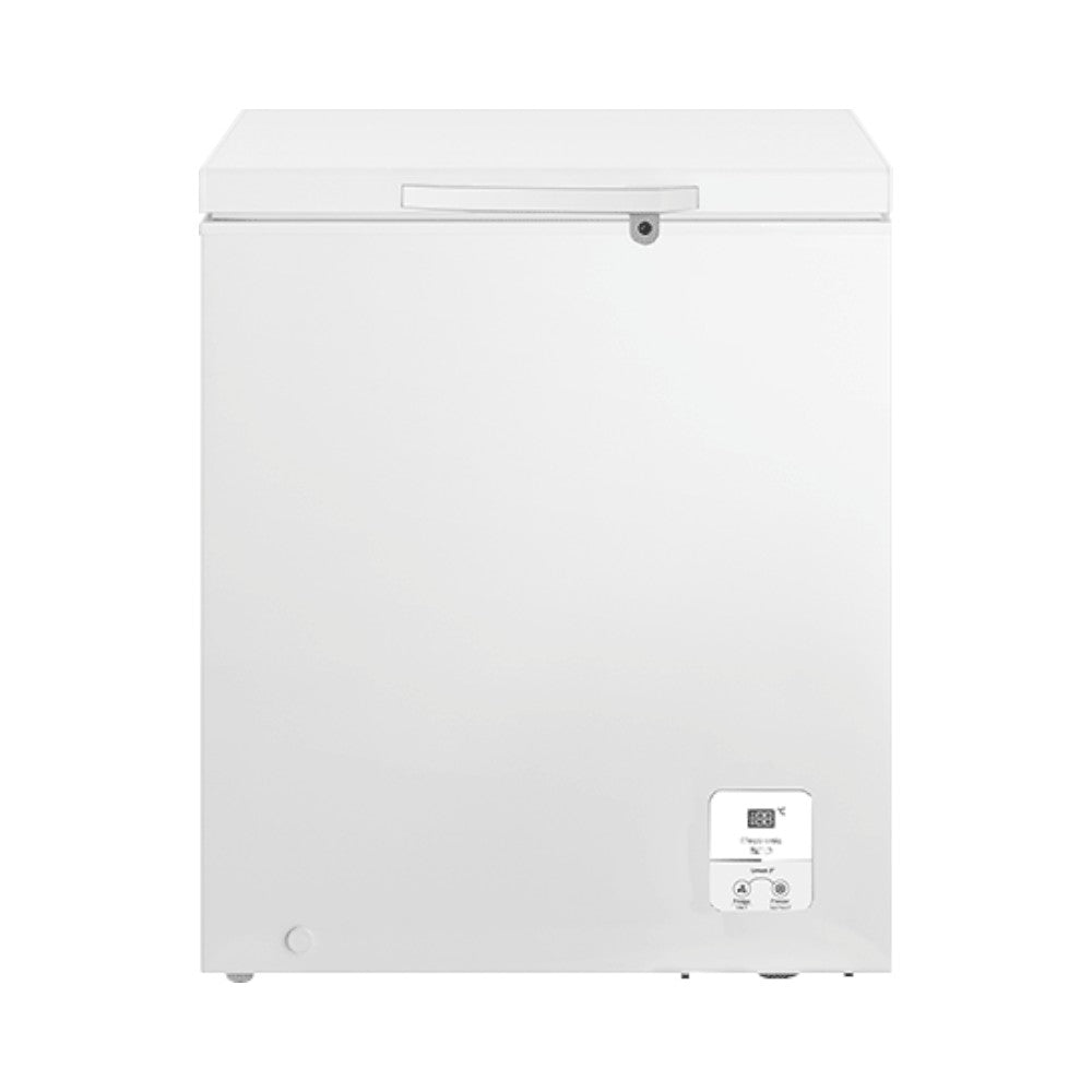 Congelador Horizontal Hisense de 5 pies cúbicos color Blanco, en Titan Panamá.