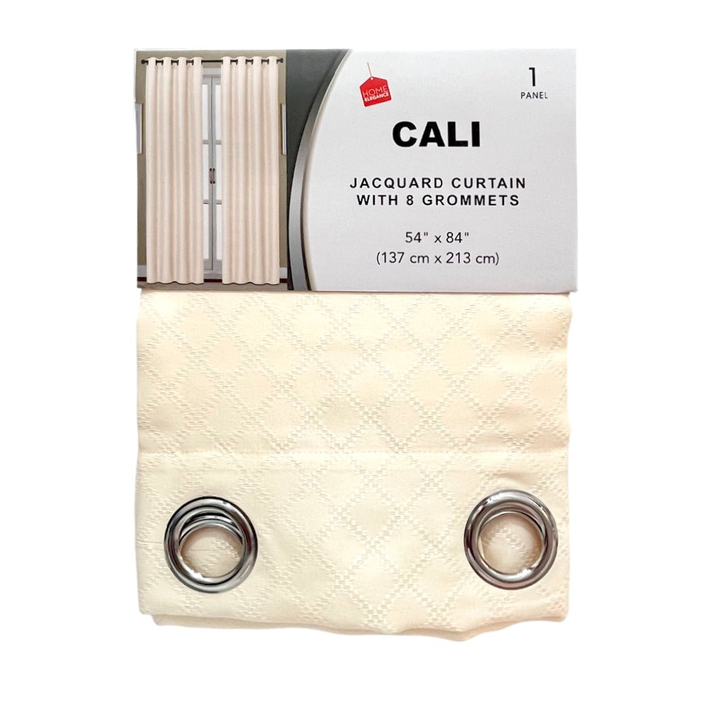 Cortina Cali / Home Elegance / Ivory con Aros / 54" x 84" - Home Elegance - Titan.com.pa - 2100000615285