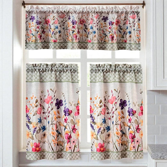 Cortina de Cocina / Home Elegance / Estampada Floral - Home Elegance - Titan.com.pa - 2100000439782