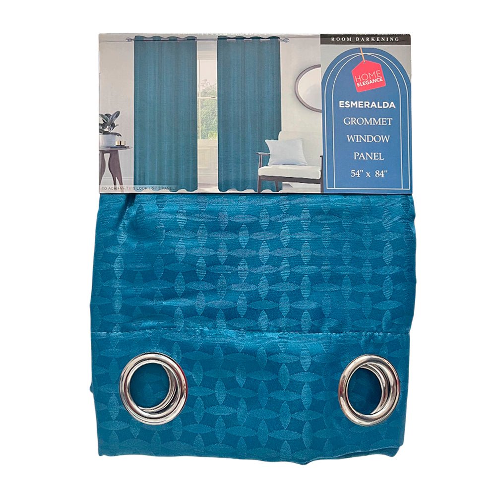 Cortina Esmeralda 54" x 84" Jacquard Teal / Home Elegance - Home Elegance - Titan.com.pa - 2100000352395