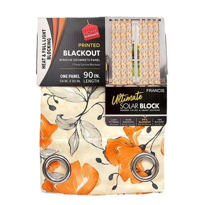 Cortina Francis 52" x 90" Blackout Naranja / Home Elegance - Home Elegance - Titan.com.pa - 2100000959372