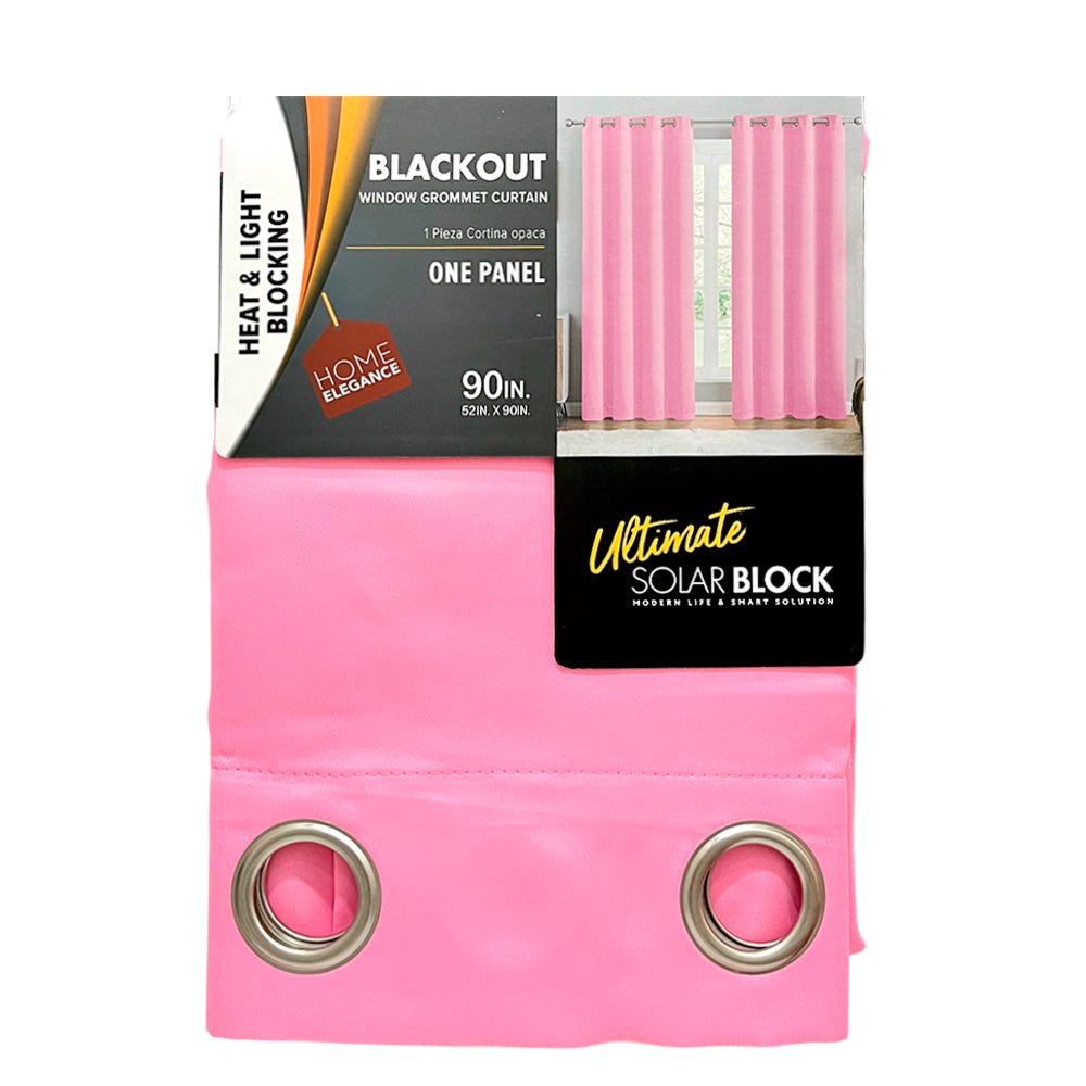 Cortina Jasmine / Home Elegance / Blackout Pink con Aros / 52" x 90" - Home Elegance - Titan.com.pa - 2100000139729