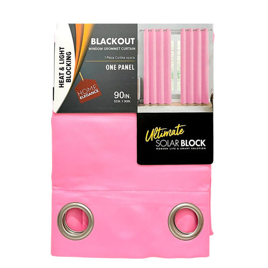 Cortina Jasmine / Home Elegance / Blackout Pink con Aros / 52" x 90" - Home Elegance - Titan.com.pa - 2100000139729