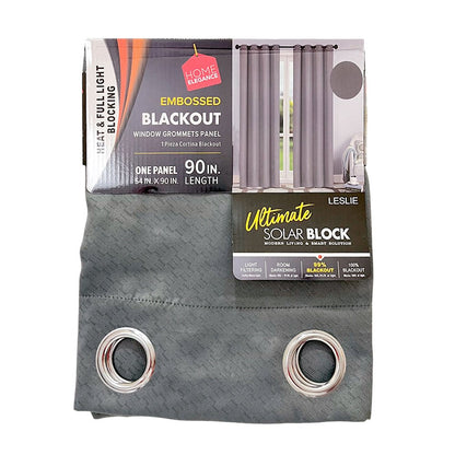 Cortina Leslie 54" x 90" Blackout Gris / Home Elegance - Home Elegance - Titan.com.pa - 2100000127115