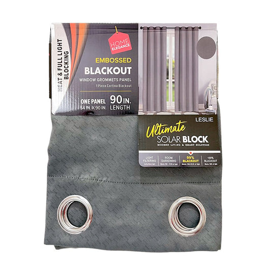 Cortina Leslie 54" x 90" Blackout Gris / Home Elegance - Home Elegance - Titan.com.pa - 2100000127115