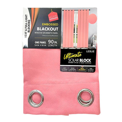 Cortina Leslie 54" x 90" Blackout Rosa / Home Elegance - Home Elegance - Titan.com.pa - 2100000807550