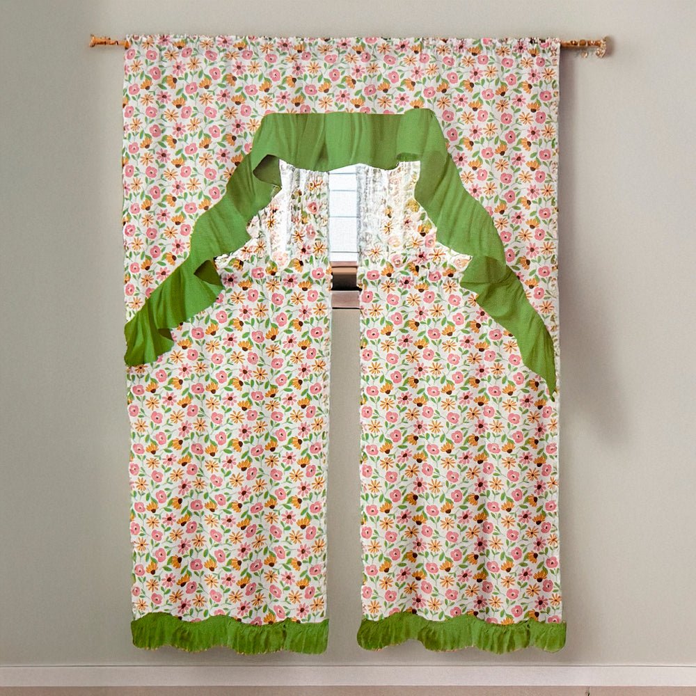 Cortina para Cocina Flower Estampada / 3 Piezas / Home Elegance - Home Elegance - Titan.com.pa - 2100001530723